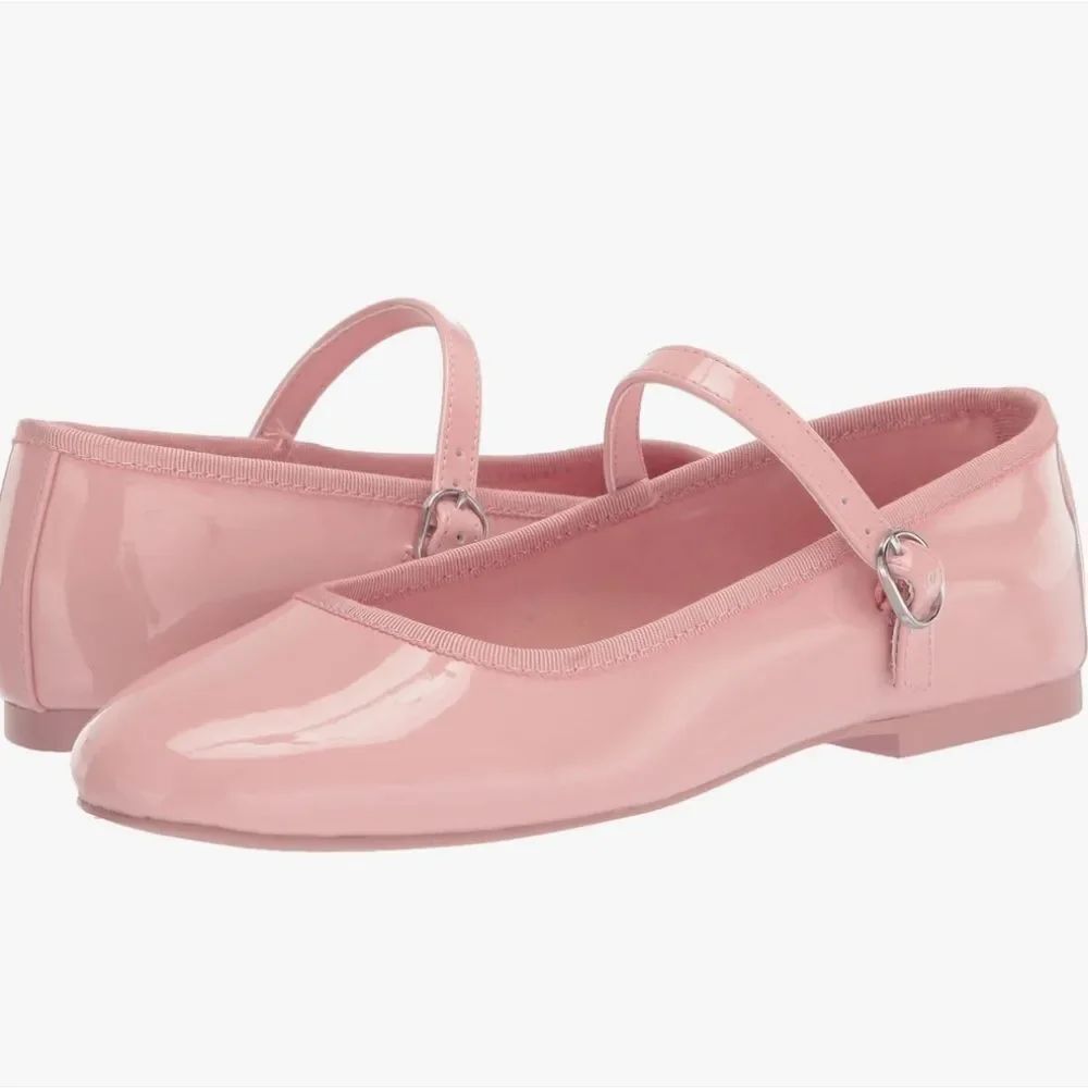 BRAND NEW BAMBOO MARY JANE STYLE CLASSIC BUCKLED STRAP ROUND-TOE FLAT SH…